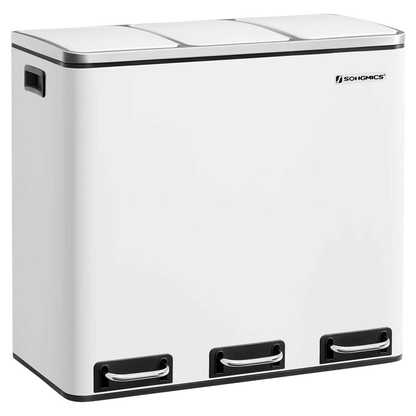 Artikelbild für SONGMICS Mülltrenner 3x 18,0 l weiß, 1 St., Artikelnummer 262887