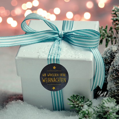 Artikelbild 4 für AVERY Zweckform Aufkleber Frohe Weihnachten, schwarz, 600 Etiketten, Artikelnummer 723599