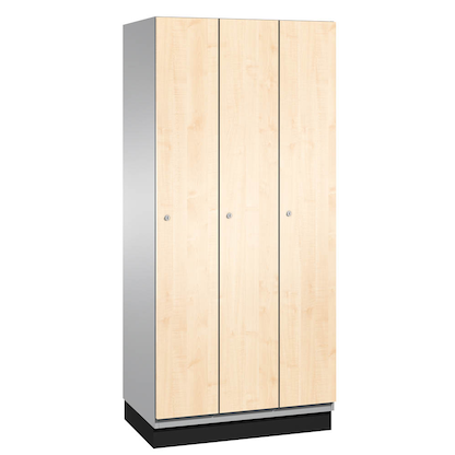 Artikelbild 2 für CP Spind Cambio lichtgrau, birke 45100-30 S10123, 3 Schließfächer 90,0 x 52,5 x 198,0 cm, Artikelnummer 172662