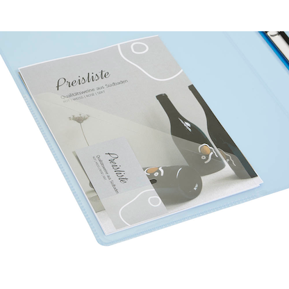 Artikelbild 3 für EICHNER Präsentationsringbuch 4-Ringe blau-transparent 2,5 cm DIN A4, 1 St., Artikelnummer 322143