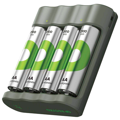 Artikelbild für GP B441U + B441D 4-Port USB-Akku-Ladegerät inkl. Akkus, Artikelnummer 255426