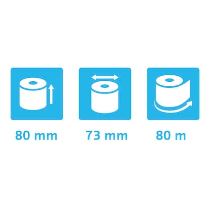 Artikelbild 3 für Exacompta Thermorollen 8,0 cm x 80,0 m, 5 Rollen, Artikelnummer 346659