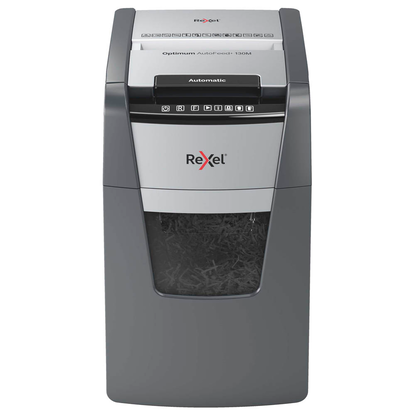 Artikelbild 6 für Rexel AutoFeed+ 130M Aktenvernichter mit Partikelschnitt P-5, 2 x 15 mm, bis 130 Blatt, schwarz, Artikelnummer 390199