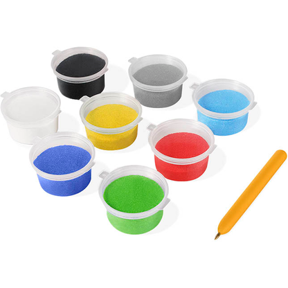 Artikelbild 4 für JOVI Bastelset Play & Fun Sand Painting Kit Transport mehrfarbig, Artikelnummer 713069