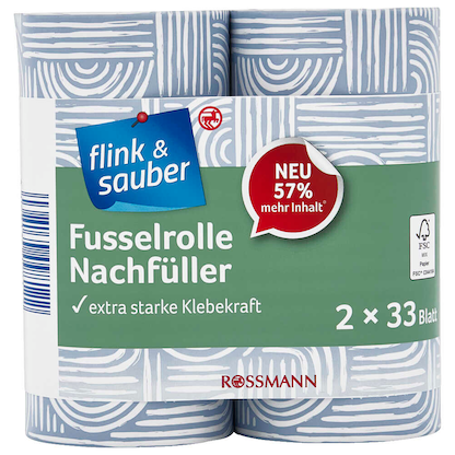 Artikelbild für flink & sauber Ersatz-Fusselrollen, 2 St., Artikelnummer 747517