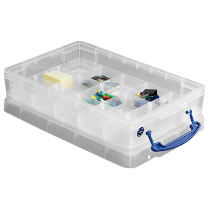 Artikelbild 5 für Really Useful Box Aufbewahrungsbox 4,0 l transparent 39,5 x 25,5 x 8,8 cm, 1 St., Artikelnummer 327849
