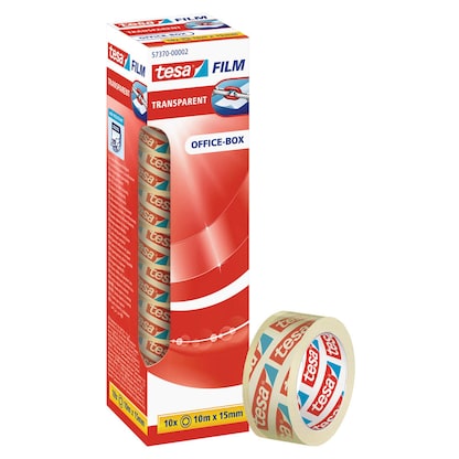 Artikelbild für tesa OFFICE-BOX Klebefilm transparent 15,0 mm x 10,0 m 10 Rollen, Artikelnummer 114686