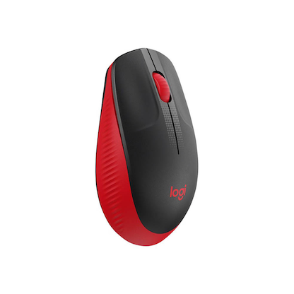 Artikelbild 2 für Logitech M190 Maus kabellos schwarz, rot, Artikelnummer 373664