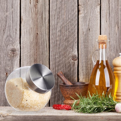 Artikelbild 2 für relaxdays Vorratsdosen 15,5 cm hoch transparent 1,5 l, 4 St., Artikelnummer 562411