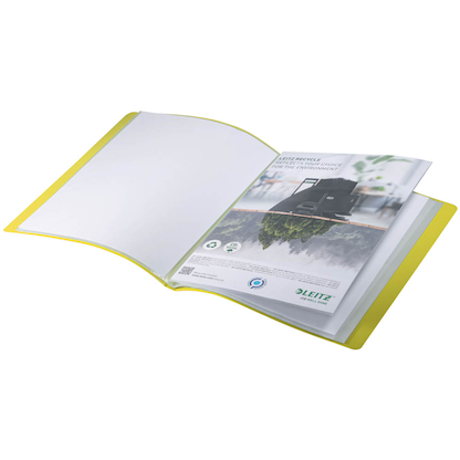 Artikelbild 2 für LEITZ Recycle 4676 Sichtbuch DIN A4, 20 Hüllen gelb, 1 St., Artikelnummer 854404