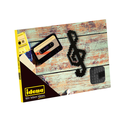 Artikelbild für Idena 40143 Postkarte Notenschlüssel Mini- Bausteine, Artikelnummer 193207