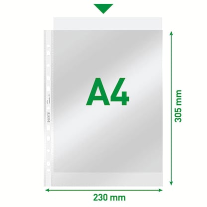 Artikelbild 2 für LEITZ Prospekthüllen 4770 DIN A4 glasklar glatt 0,08 mm, 100 St., Artikelnummer 578625