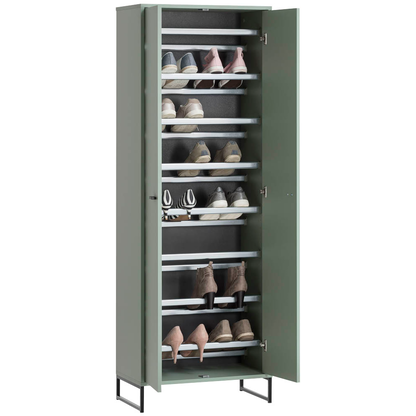 Artikelbild für MÖBELPARTNER Schuhschrank Janne, 701781 pastellgrün keine Fachböden 60,2 x 33,1 x 169,7 cm, Artikelnummer 786002