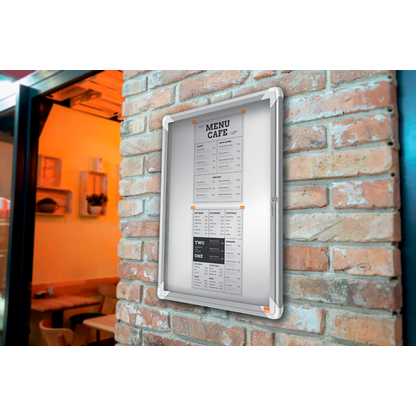 Artikelbild 7 für nobo Schaukasten silber 4x DIN A4 69,2 x 3,7 x 53,2 cm, 1 St., Artikelnummer 699431