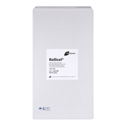 Artikelbild 5 für Meditrade® Ärztekrepp ROLLICEL® 1-lagig weiß 59,0 cm x 50,0 m, 6 Rollen, Artikelnummer 566089