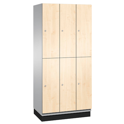 Artikelbild 2 für CP Spind Cambio lichtgrau, birke 45101-30 S10081, 6 Schließfächer 90,0 x 52,5 x 198,0 cm, Artikelnummer 172674