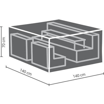 Artikelbild 3 für BEST Schutzhülle für Lounge-Set 140,0 x 140,0 x 70,0 cm, Artikelnummer 672701