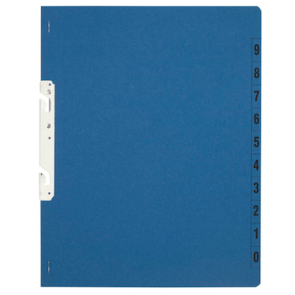 Artikelbild 5 für Einhakhefter Karton blau DIN A4, halber Deckel, 20 St., Artikelnummer 234724