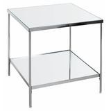 Artikelbild 1 für HAKU Möbel Beistelltisch rechteckig Glas silber 45,0 x 45,0 x 46,0 cm, 1 St., Artikelnummer 296758