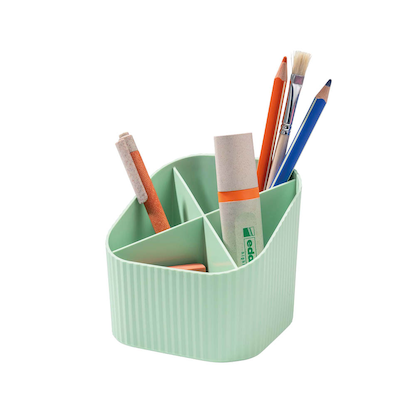 Artikelbild für HAN Stiftehalter X-LOOP pastellgrün Kunststoff 4 Fächer 11,1 x 11,1 x 10,5 cm, Artikelnummer 372447