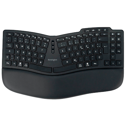Artikelbild für Kensington Pro Fit Ergo KB675 EQ ergonomische Tastatur kabellos schwarz, Artikelnummer 481279