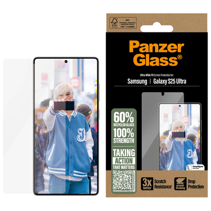 Artikelbild für PanzerGlass™ Display-Schutzglas für Samsung Galaxy S25 Ultra, Artikelnummer 525177