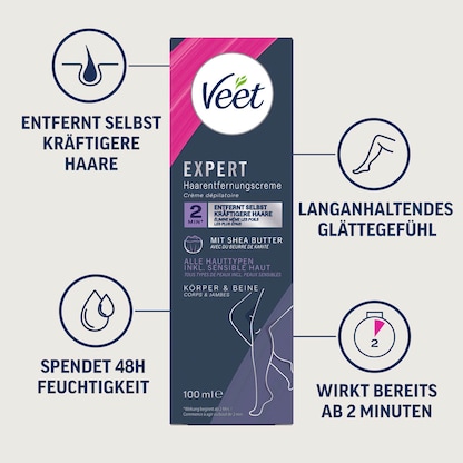Artikelbild 4 für Veet expert Enthaarungscreme 100,0 ml, Artikelnummer 666978