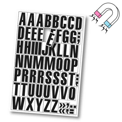 Artikelbild 6 für EICHNER Buchstaben A-Z Magnete weiß 22,5 x 32,5 cm, 2 Bogen, Artikelnummer 702189