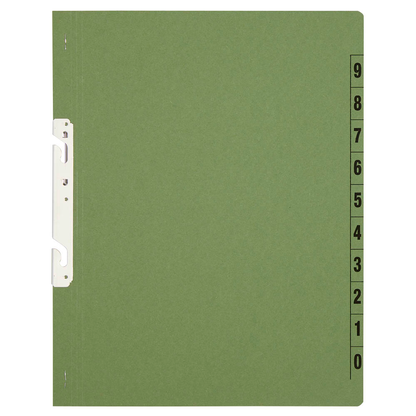 Artikelbild 3 für Einhakhefter Karton grün DIN A4, halber Deckel, 20 St., Artikelnummer 234732