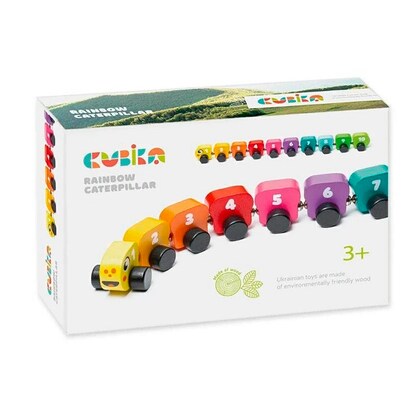 Artikelbild 4 für CUBiKA Regenbogenraupe Lernspielzeug, 1 St., Artikelnummer 234239
