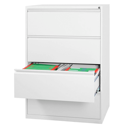 Artikelbild 4 für Gürkan Hängeregistraturschrank reinweiß 4 Schubladen 76,0 x 62,0 x 132,0 cm, 1 St., Artikelnummer 381772