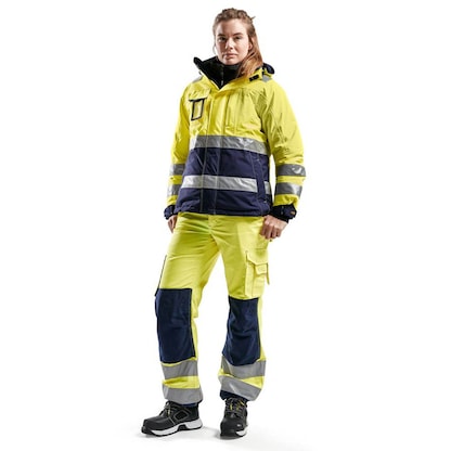Artikelbild 3 für BLAKLÄDER® Damen Warnschutzhose 7155 gelb, marine Größe 23, Artikelnummer 742325