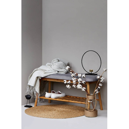 Artikelbild 12 für WENKO Schuhbank Bahari 62217100 braun, grau Holz 90,0 cm, Artikelnummer 530877