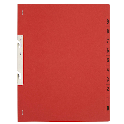 Artikelbild 2 für Einhakhefter Karton rot DIN A4, halber Deckel, 20 St., Artikelnummer 234740