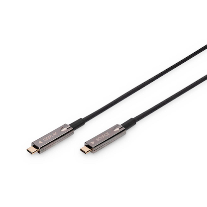 Artikelbild für DIGITUS USB-C/USB-C Glasfaserkabel AK-330160-150-S 10,0 m schwarz, 1 St., Artikelnummer 382639