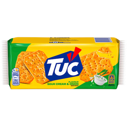 Artikelbild für TUC Cracker SOUR CREAM & ONION 100,0 g, 1 St., Artikelnummer 532519