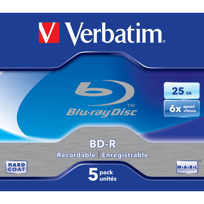 Artikelbild 2 für verbatim Blu-ray BD-R 25 GB, 5 St., Artikelnummer 504779