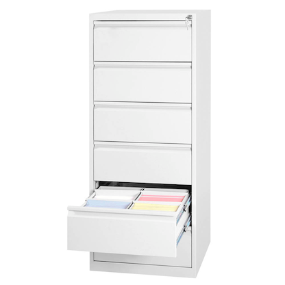 Artikelbild 4 für Gürkan Karteischrank reinweiß 6 Schubladen 53,0 x 62,0 x 132,0 cm, 1 St., Artikelnummer 381780