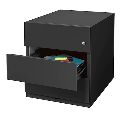 Artikelbild 7 für BISLEY Note Rollcontainer schwarz 3 Auszüge 42,0 x 56,5 x 49,5 cm, Artikelnummer 493353