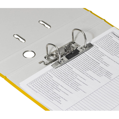 Artikelbild 3 für DONAU Klassik Ordner gelb Karton 5,0 cm DIN A4, 1 St., Artikelnummer 183871