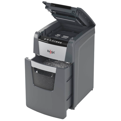 Artikelbild 9 für Rexel AutoFeed+ 130M Aktenvernichter mit Partikelschnitt P-5, 2 x 15 mm, bis 130 Blatt, schwarz, Artikelnummer 390199