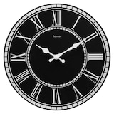 Artikelbild 1 für hama Wanduhr Rab schwarz Mitteldichte Holzfaserplatte (MDF), Ø 30,0 cm, Artikelnummer 501058