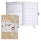 Artikelbild 1 für SIGEL Buchkalender Jolie 2026 Sparkle Leaves, 1 St., Artikelnummer 568216