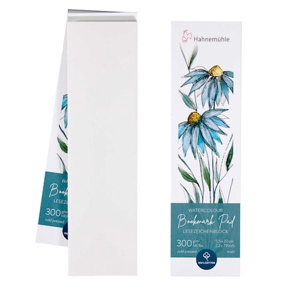 Artikelbild für HAHNEMÜHLE Malblock Bamboo 5,5 x 20,0 cm 300 g/qm, 15 Blatt, 1 Block, Artikelnummer 708778