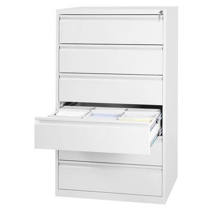 Artikelbild 4 für Gürkan Karteischrank reinweiß 6 Schubladen 76,0 x 62,0 x 132,0 cm, 1 St., Artikelnummer 381814
