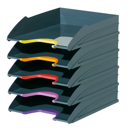 Artikelbild 8 für DURABLE Briefablagen VARICOLOR® dunkelgrau DIN A4, 5 St., Artikelnummer 163063