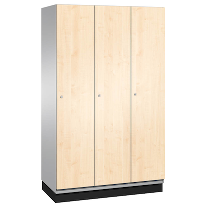 Artikelbild 2 für CP Spind Cambio lichtgrau, birke 45100-32 S10094, 3 Schließfächer 120,0 x 52,5 x 198,0 cm, Artikelnummer 172698