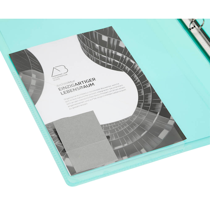 Artikelbild 3 für EICHNER Präsentationsringbuch 4-Ringe grün-transparent 2,5 cm DIN A4, 1 St., Artikelnummer 322257