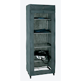 Artikelbild 1 für HAKU Möbel Stoffschrank, 44741 anthrazit 60,0 x 50,0 x 173,0 cm, 1 St., Artikelnummer 558150