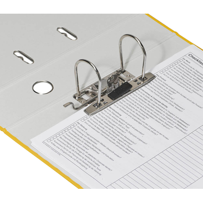 Artikelbild 3 für DONAU Klassik Ordner gelb Karton 7,5 cm DIN A4, 1 St., Artikelnummer 184010